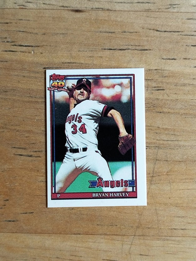 1991 Topps Micro #153 Bryan Harvey