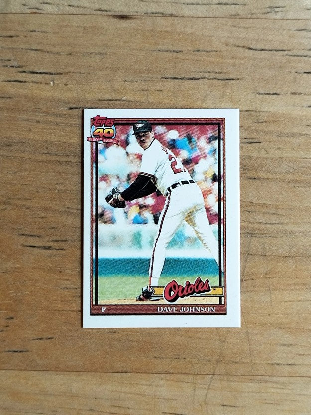 1991 Topps Micro #163 Dave Johnson