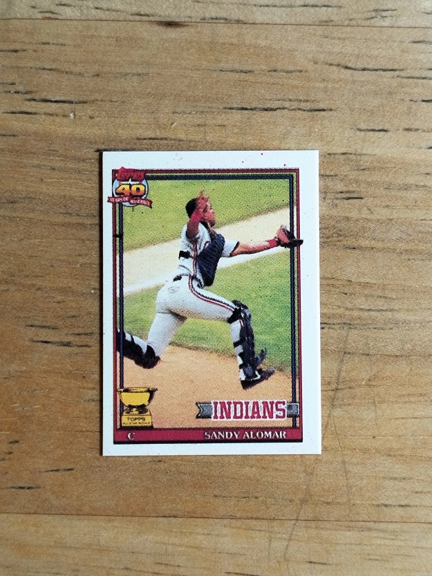 1991 Topps Micro #165 Sandy Alomar Jr.
