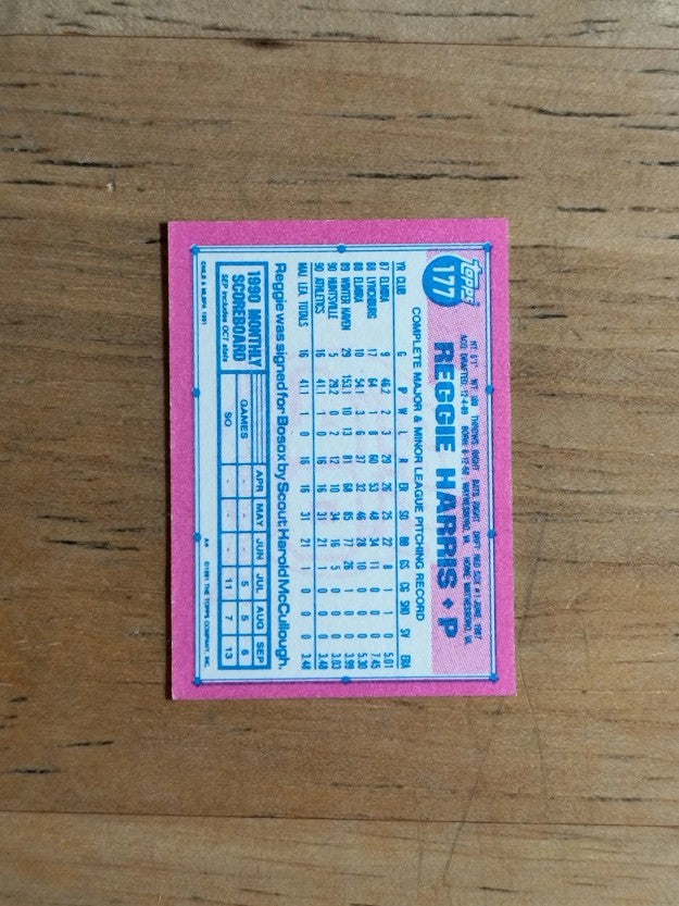 1991 Topps Micro #177 Reggie Harris