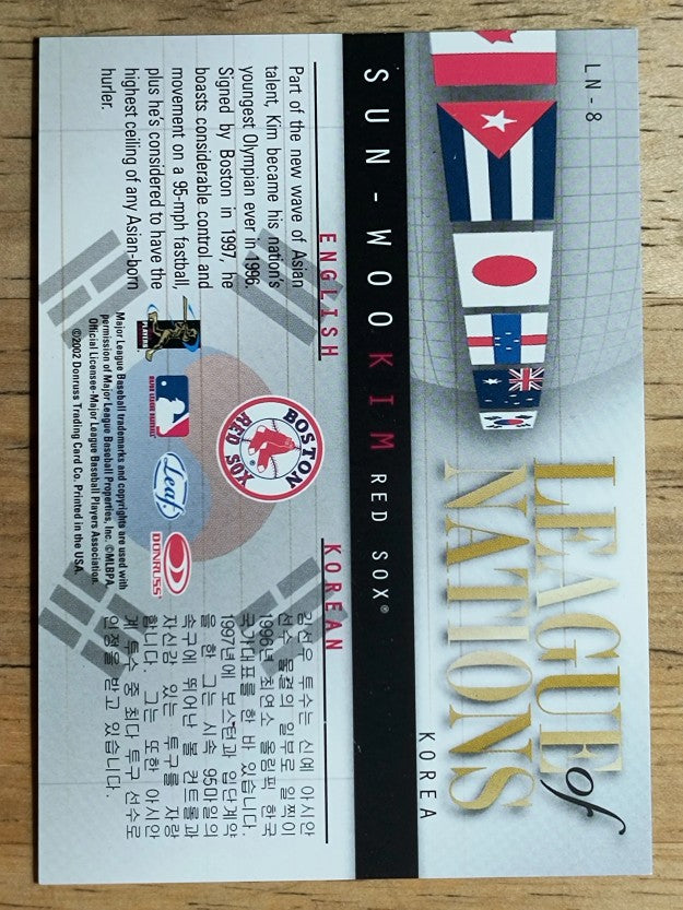 2002 Leaf League of Nations #8 Sun-Woo Kim