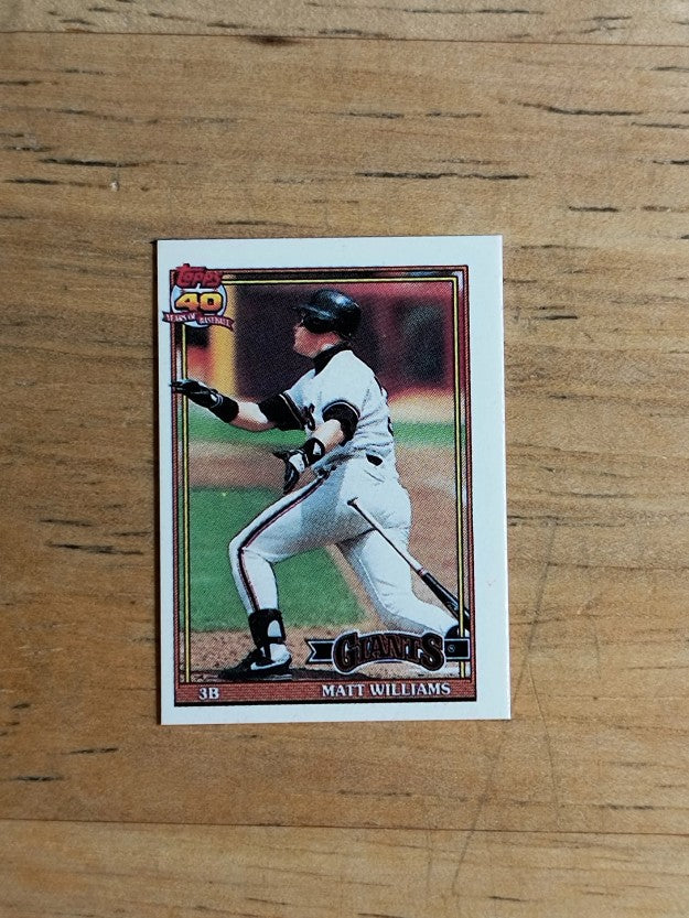1991 Topps Micro #190 Matt Williams