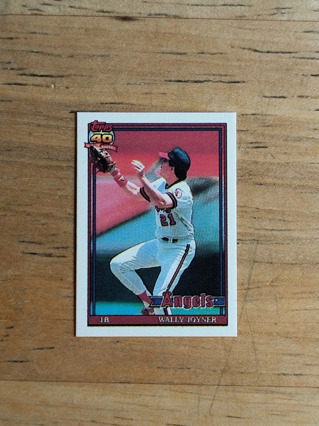 1991 Topps Micro #195 Wally Joyner