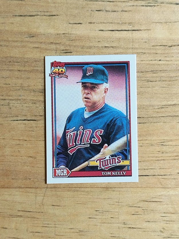1991 Topps Micro #201 Tom Kelly MG