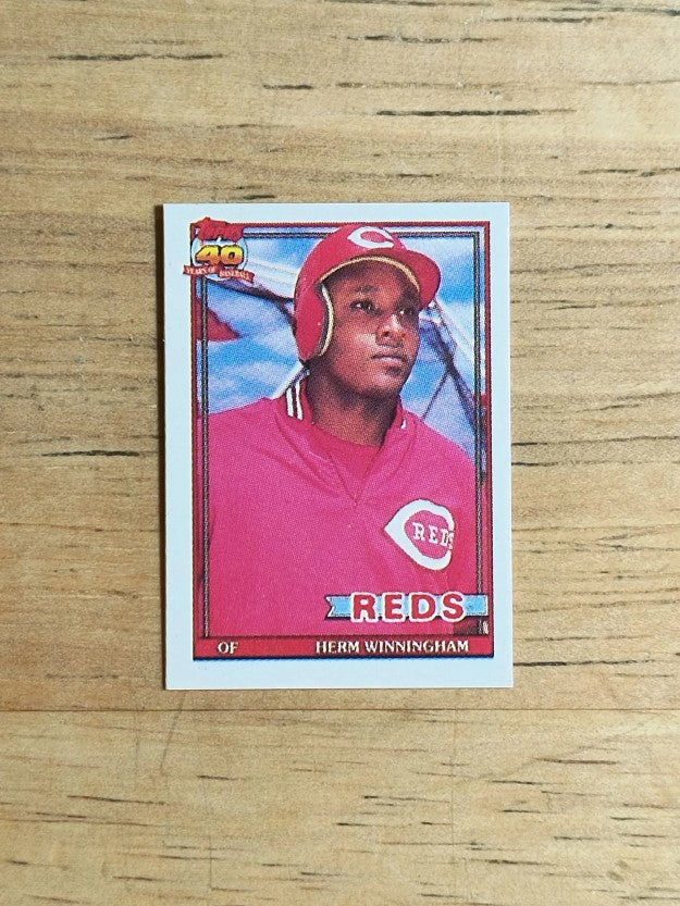 1991 Topps Micro #204 Herm Winningham