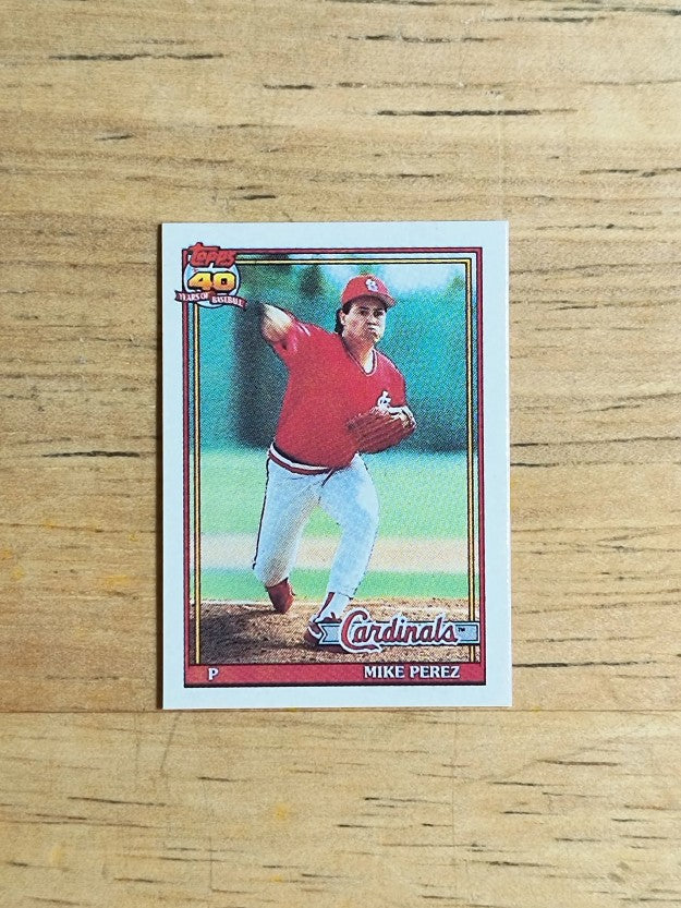 1991 Topps Micro #205 Mike Perez RC