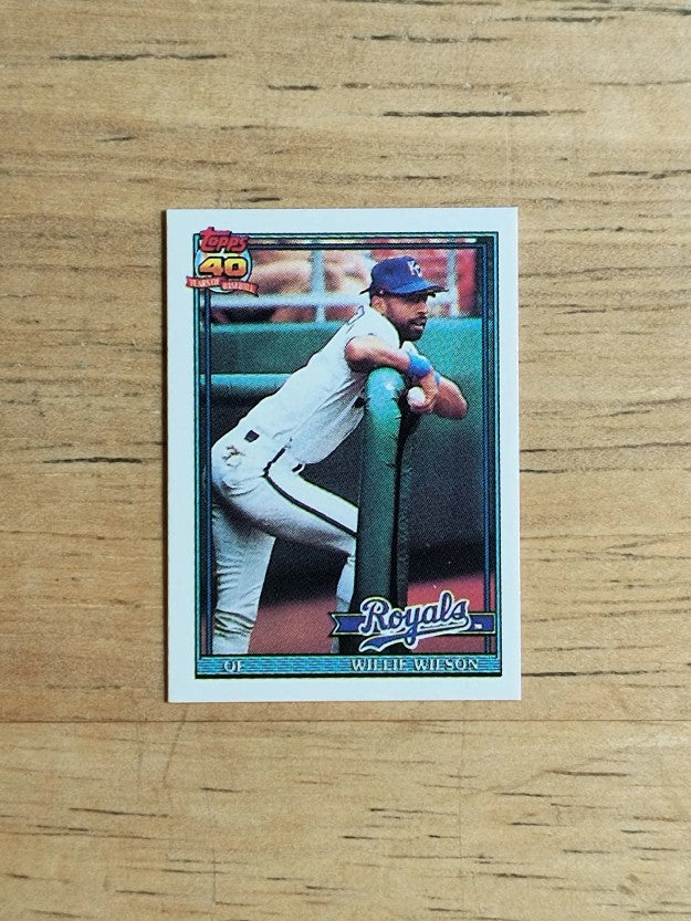 1991 Topps Micro #208 Willie Wilson