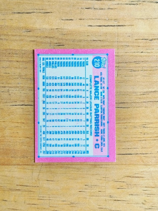 1991 Topps Micro #210 Lance Parrish