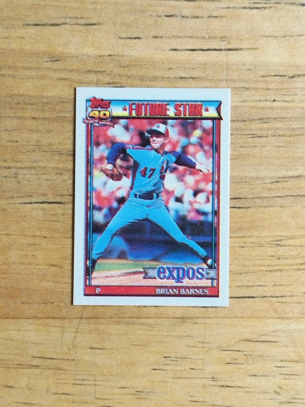 1991 Topps Micro #211 Brian Barnes