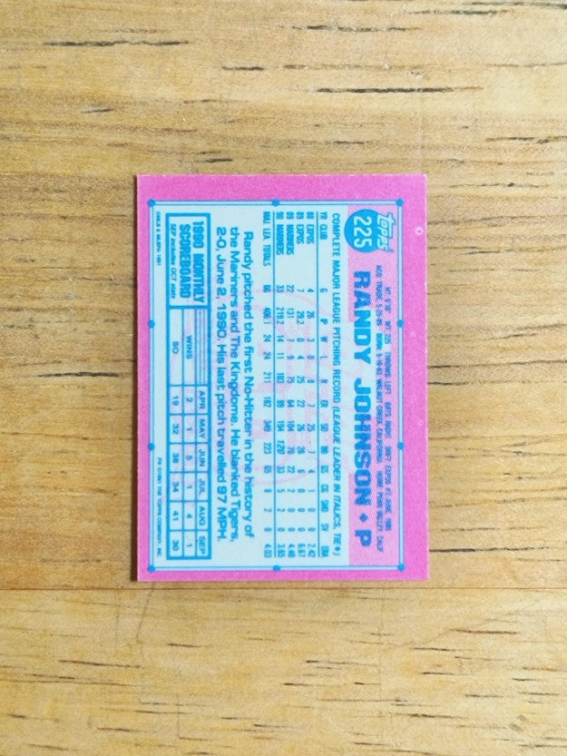 1991 Topps Micro #225 Randy Johnson