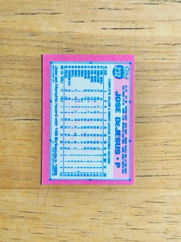 1991 Topps Micro #232 Jose DeJesus