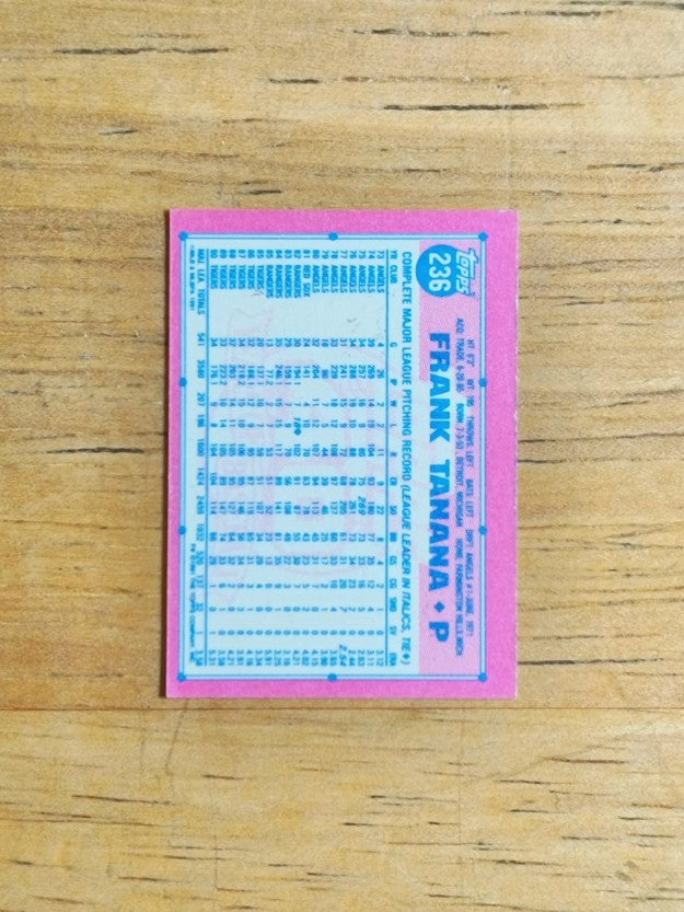 1991 Topps Micro #236 Frank Tanana