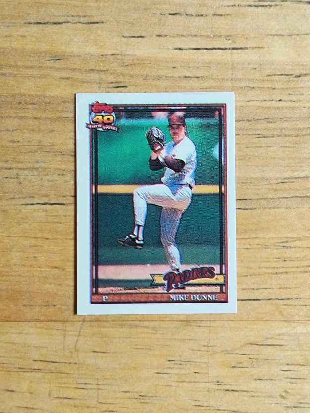1991 Topps Micro #238 Mike Dunne