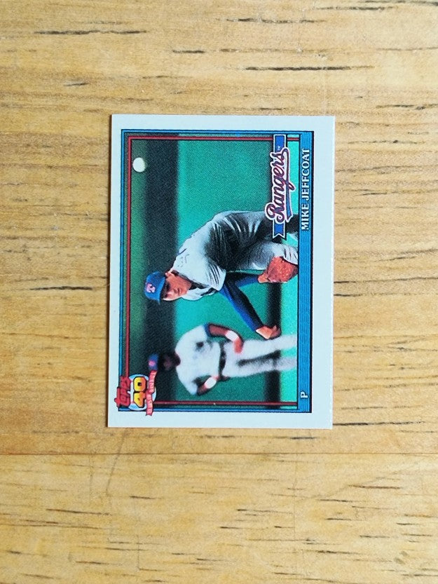 1991 Topps Micro #244 Mike Jeffcoat