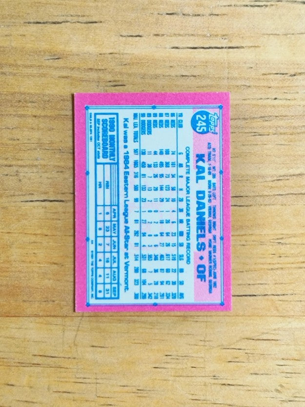 1991 Topps Micro #245 Kal Daniels