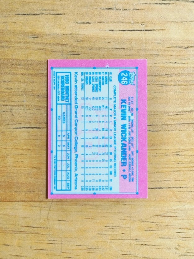 1991 Topps Micro #246 Kevin Wickander
