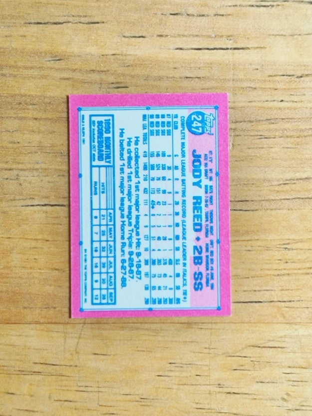 1991 Topps Micro #247 Jody Reed