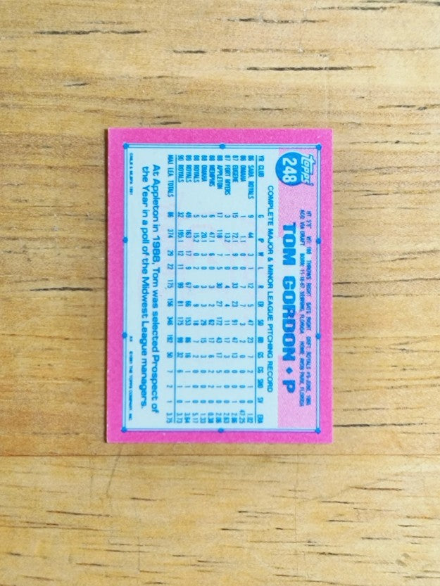 1991 Topps Micro #248 Tom Gordon
