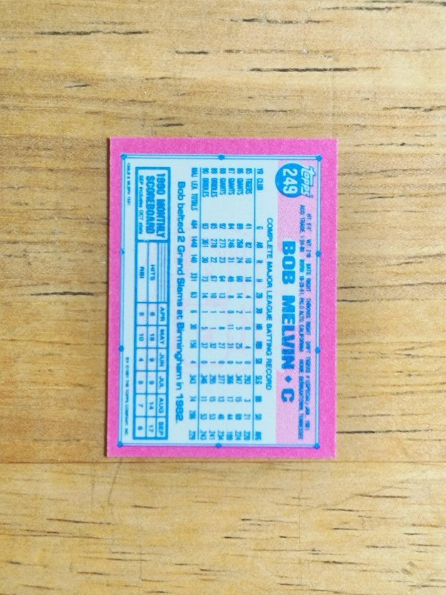 1991 Topps Micro #249 Bob Melvin