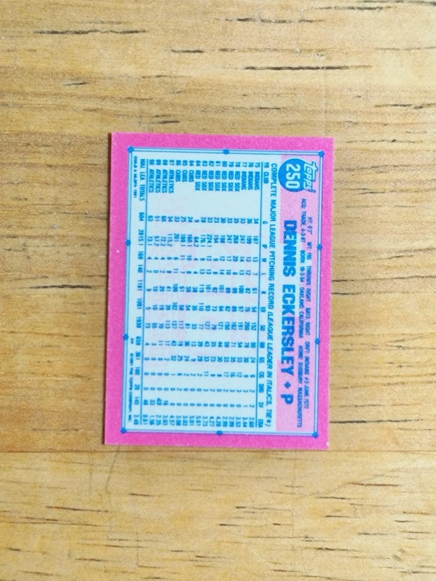 1991 Topps Micro #250 Dennis Eckersley