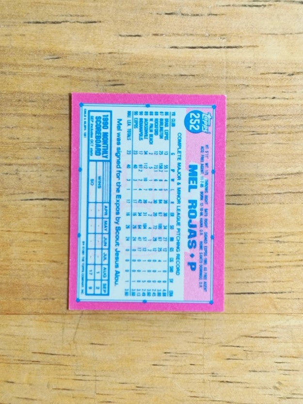 1991 Topps Micro #252 Mel Rojas