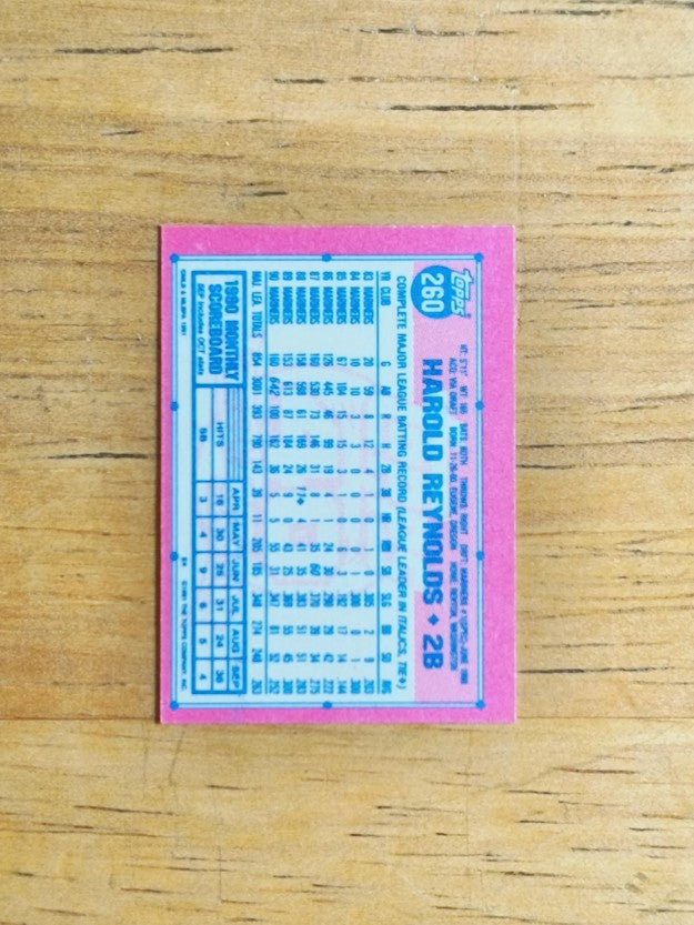 1991 Topps Micro #260 Harold Reynolds