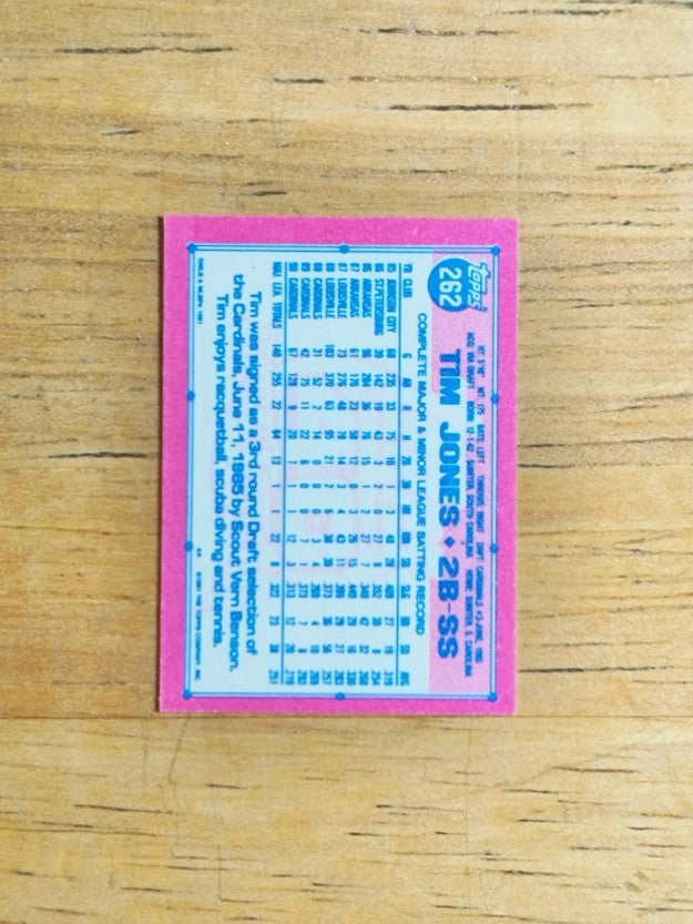 1991 Topps Micro #262 Tim Jones