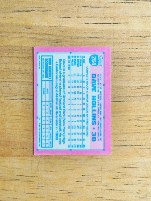 1991 Topps Micro #264 Dave Hollins