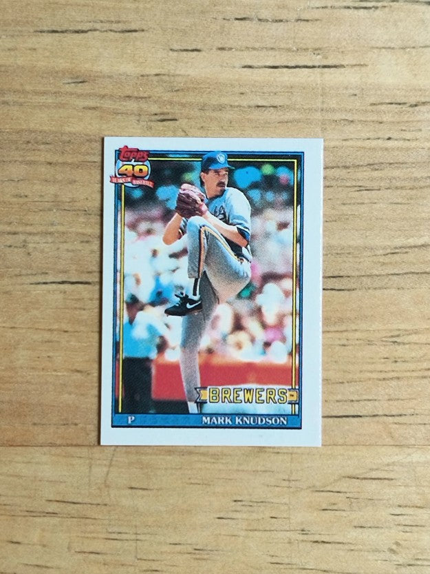 1991 Topps Micro #267 Mark Knudson