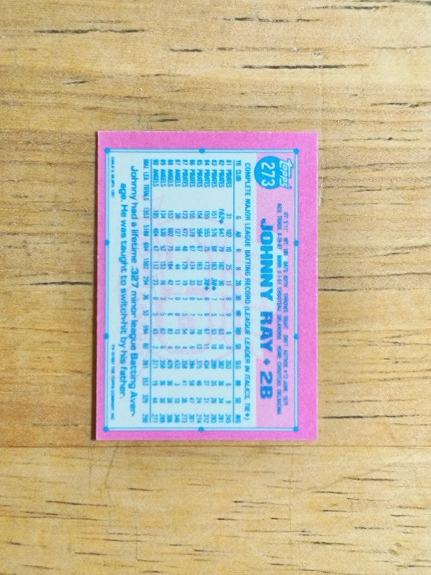 1991 Topps Micro #273 Johnny Ray