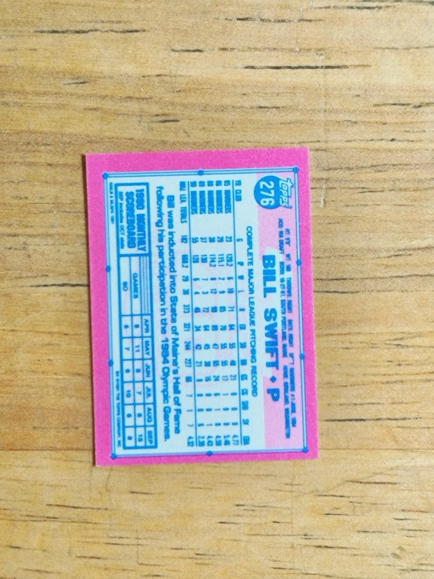 1991 Topps Micro #276 Bill Swift