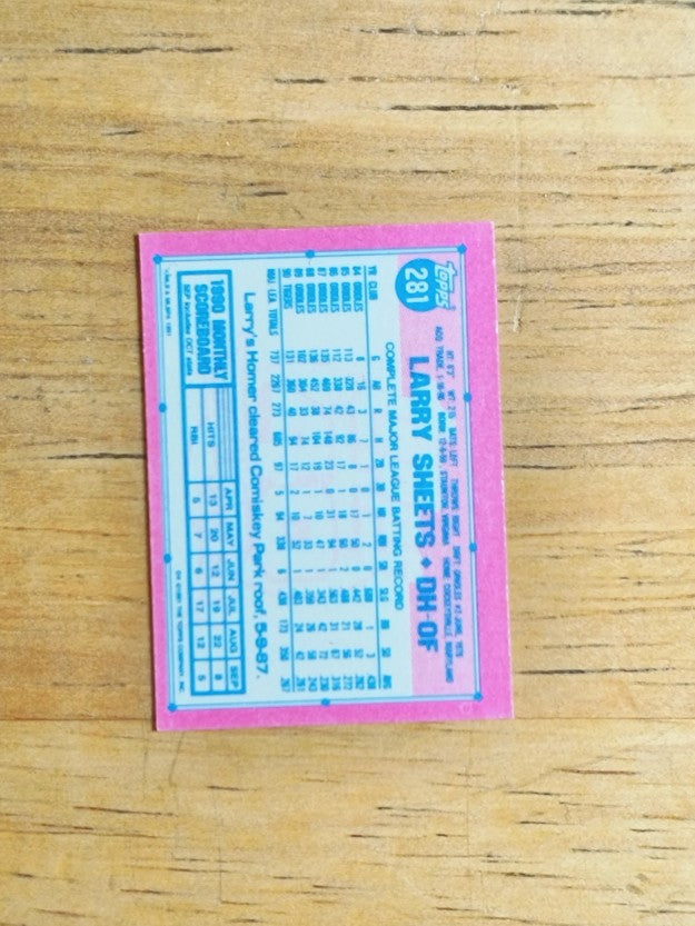 1991 Topps Micro #281 Larry Sheets