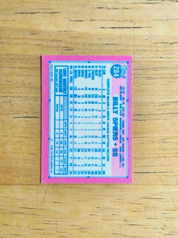 1991 Topps Micro #284 Billy Spiers