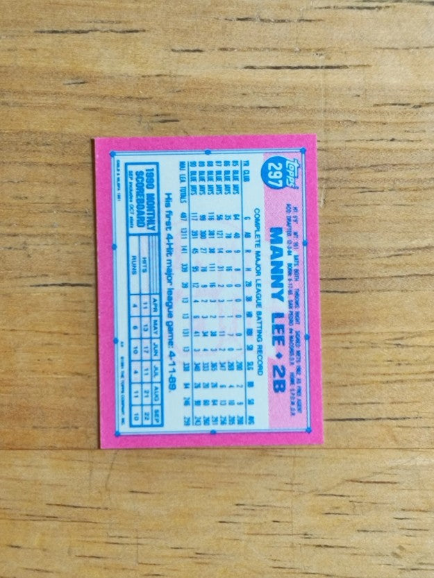 1991 Topps Micro #297 Manny Lee