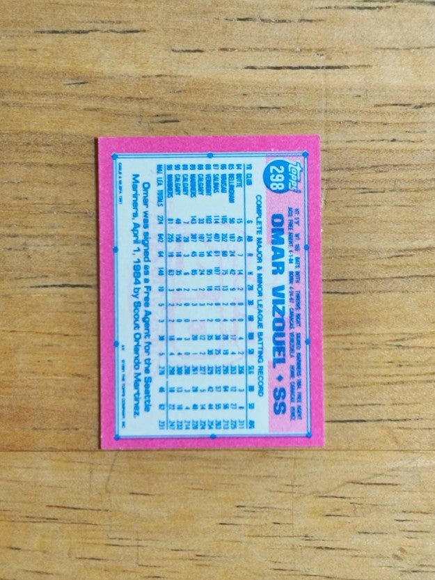 1991 Topps Micro #298 Omar Vizquel