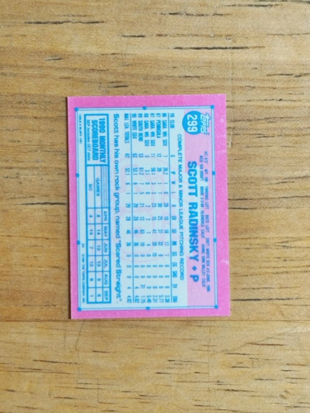 1991 Topps Micro #299 Scott Radinsky