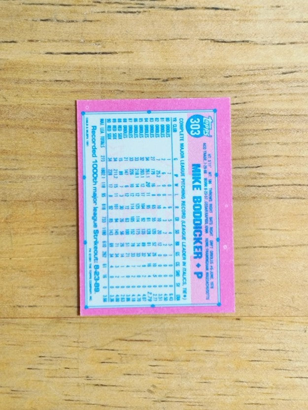 1991 Topps Micro #303 Mike Boddicker