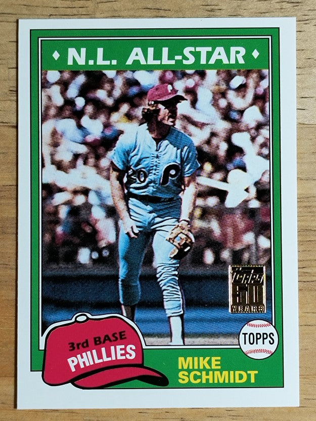 2001 Topps Through the Years Reprints #34 Mike Schmidt '81