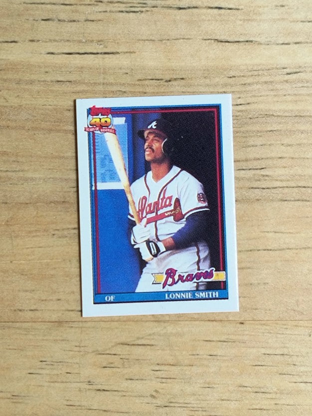 1991 Topps Micro #306 Lonnie Smith