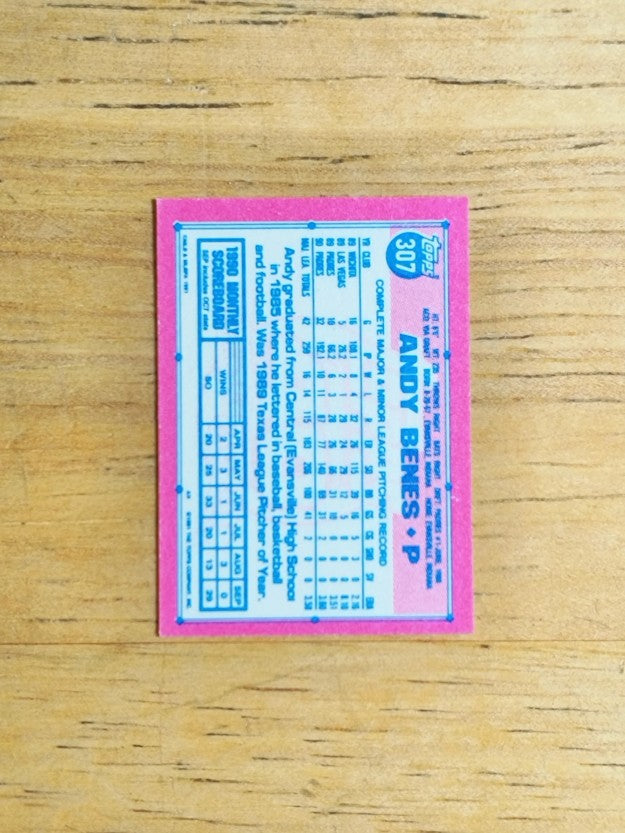 1991 Topps Micro #307 Andy Benes