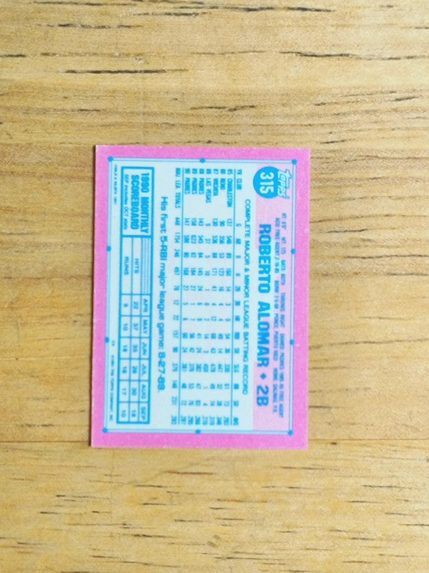 1991 Topps Micro #315 Roberto Alomar