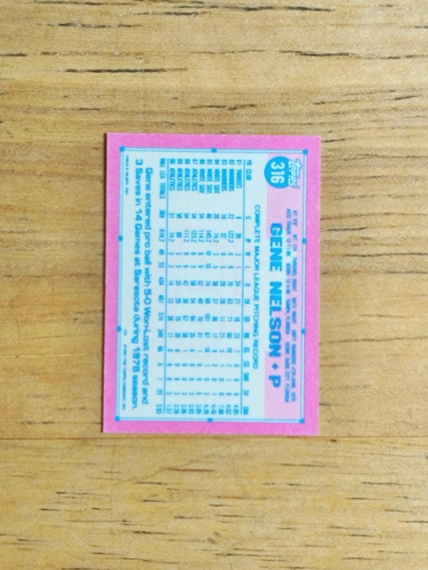 1991 Topps Micro #316 Gene Nelson