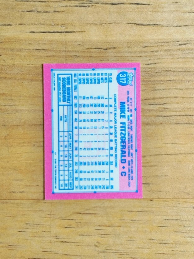 1991 Topps Micro #317 Mike Fitzgerald