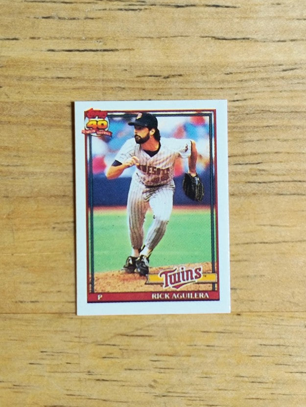 1991 Topps Micro #318 Rick Aguilera