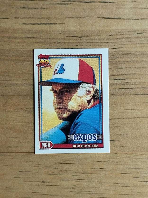 1991 Topps Micro #321 Bob Rodgers MG