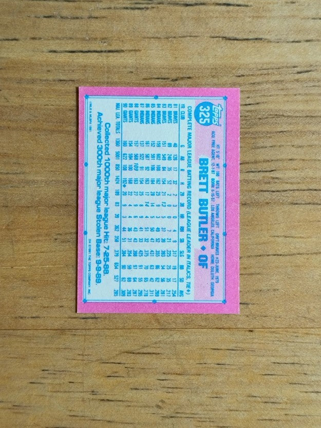 1991 Topps Micro #325 Brett Butler