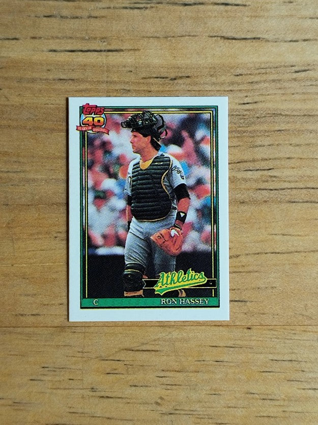 1991 Topps Micro #327 Ron Hassey