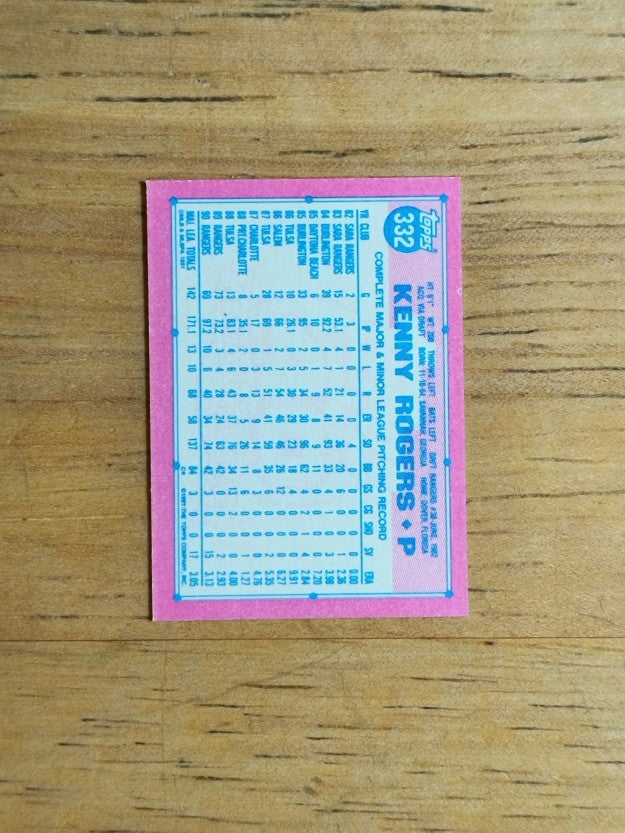 1991 Topps Micro #332 Kenny Rogers