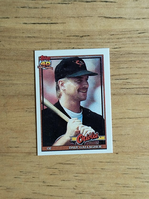 1991 Topps Micro #349 Dave Gallagher