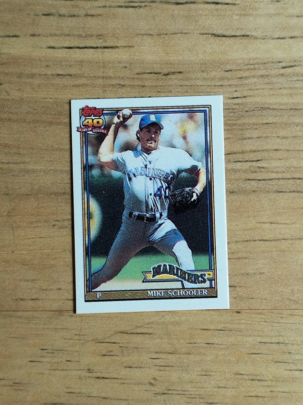 1991 Topps Micro #365 Mike Schooler